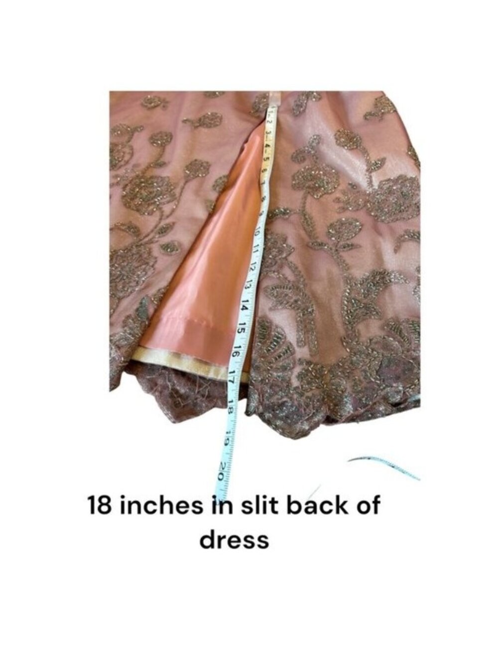 Vintage Rose Taft Couture Beaded Gown Dusty Rose Off Shoulder Formal Dress USA - Picture 14 of 14